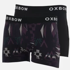 OXBOW 2 Boxers pack CASSIDY - Noir Black Discount