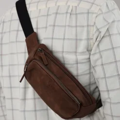 OXBOW Bum bag FLASH - Brown Flash Sale