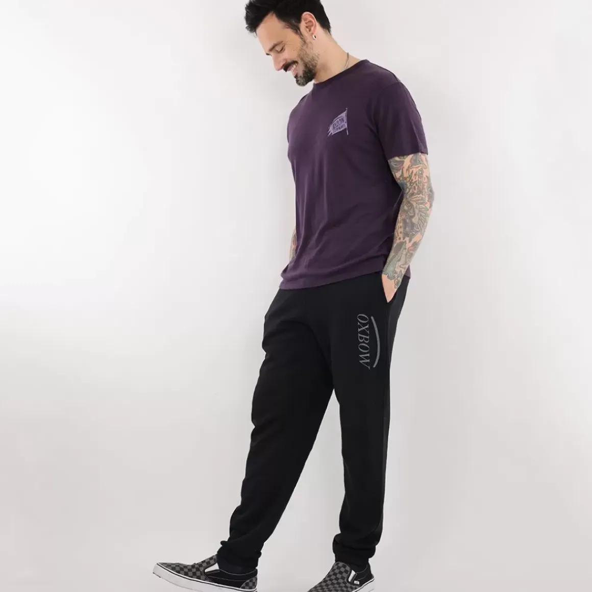OXBOW Jog pants MARCADAU - Noir Black Shop