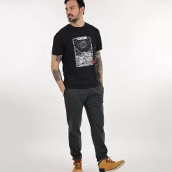 OXBOW Jog pants RISPA - Anthracite Chiné Heather Anthracite Best Sale