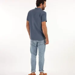 OXBOW Shirt COMMI - Deep Marine Cheap