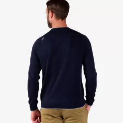 OXBOW Sweater PERONI - Deep Marine Chiné Heather Deep Marine Hot