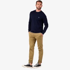 OXBOW Sweater PERONI - Deep Marine Chiné Heather Deep Marine Hot
