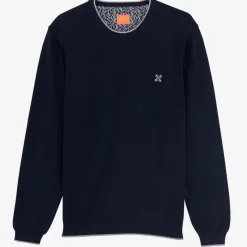 OXBOW Sweater PERONI - Deep Marine Chiné Heather Deep Marine Hot
