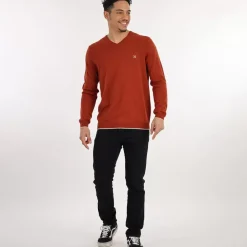 OXBOW Sweater PIVEGA - Grenat Clearance