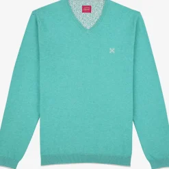 OXBOW Sweater PIVEGA - Heather Turquoise Hot