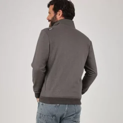 OXBOW Sweatshirt SAKOP - Anthracite Chiné Heather Anthracite Cheap