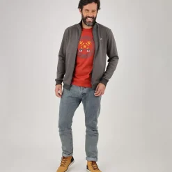 OXBOW Sweatshirt SAKOP - Anthracite Chiné Heather Anthracite Cheap