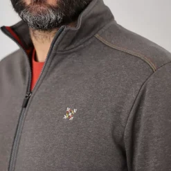 OXBOW Sweatshirt SAKOP - Anthracite Chiné Heather Anthracite Cheap