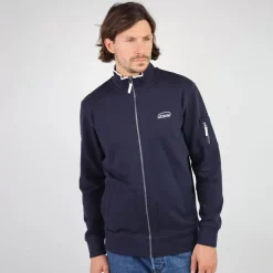 OXBOW Sweatshirt SALTCOATS - Deep Marine Chiné Heather Deep Marine Outlet