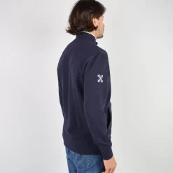OXBOW Sweatshirt SALTCOATS - Deep Marine Chiné Heather Deep Marine Outlet