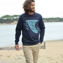 OXBOW Sweatshirt SOLAIO - Deep Marine Fashion