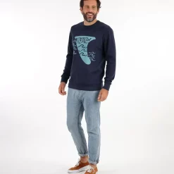 OXBOW Sweatshirt SOLAIO - Deep Marine Fashion