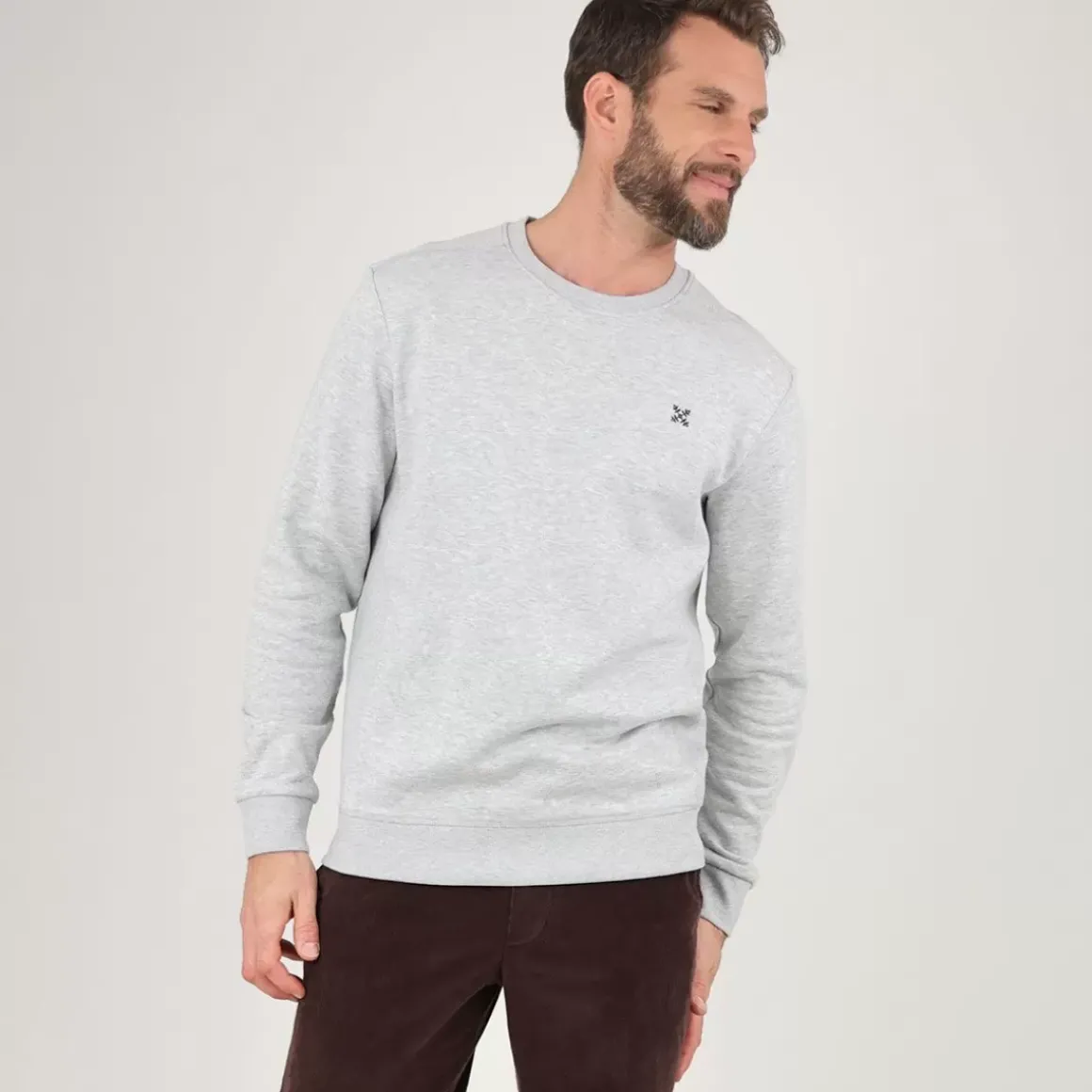 OXBOW Sweatshirt SOUET - Heather Grey Outlet