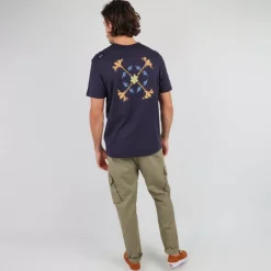 OXBOW Tee-shirt TEREVA - Deep Marine Discount